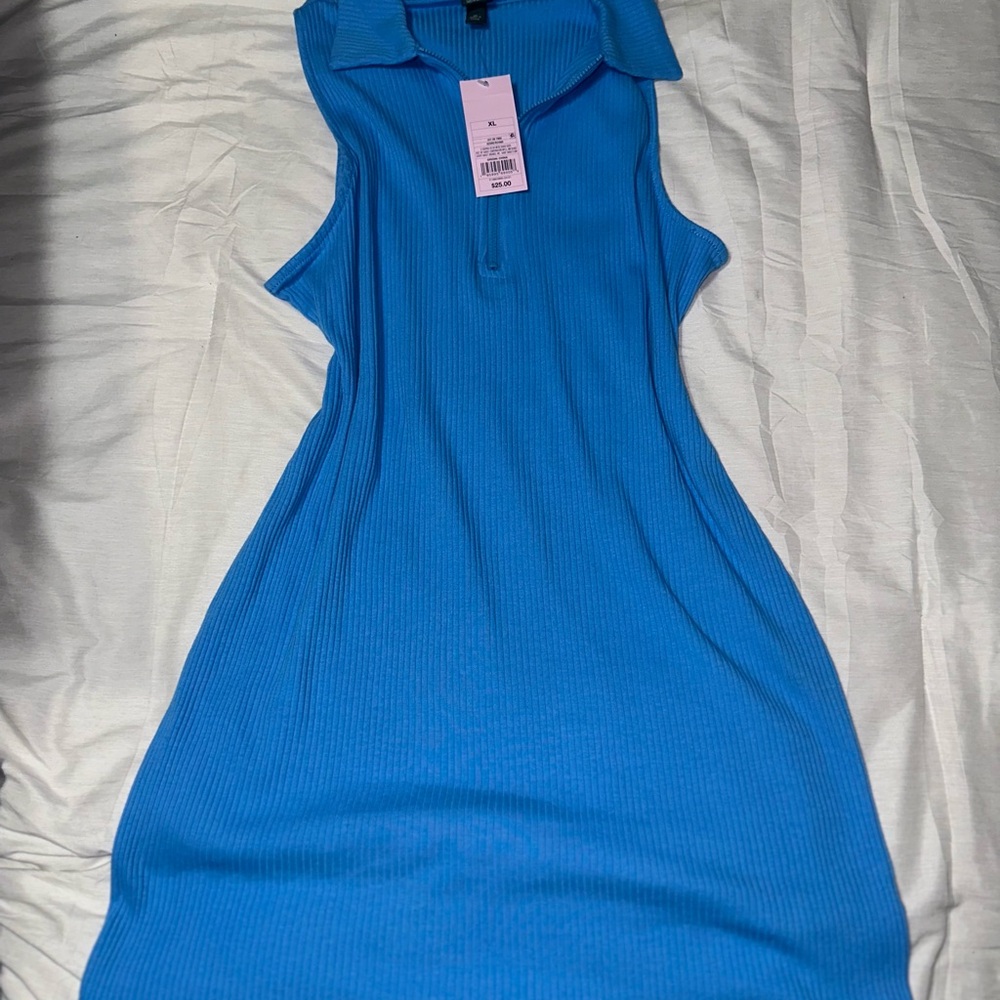 Blue Sleeveless Dress